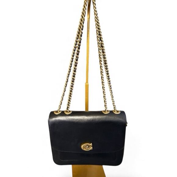 COACH Madison Convertible Shoulder Bag Refined Calf Leather in Black - Picture 11 of 16